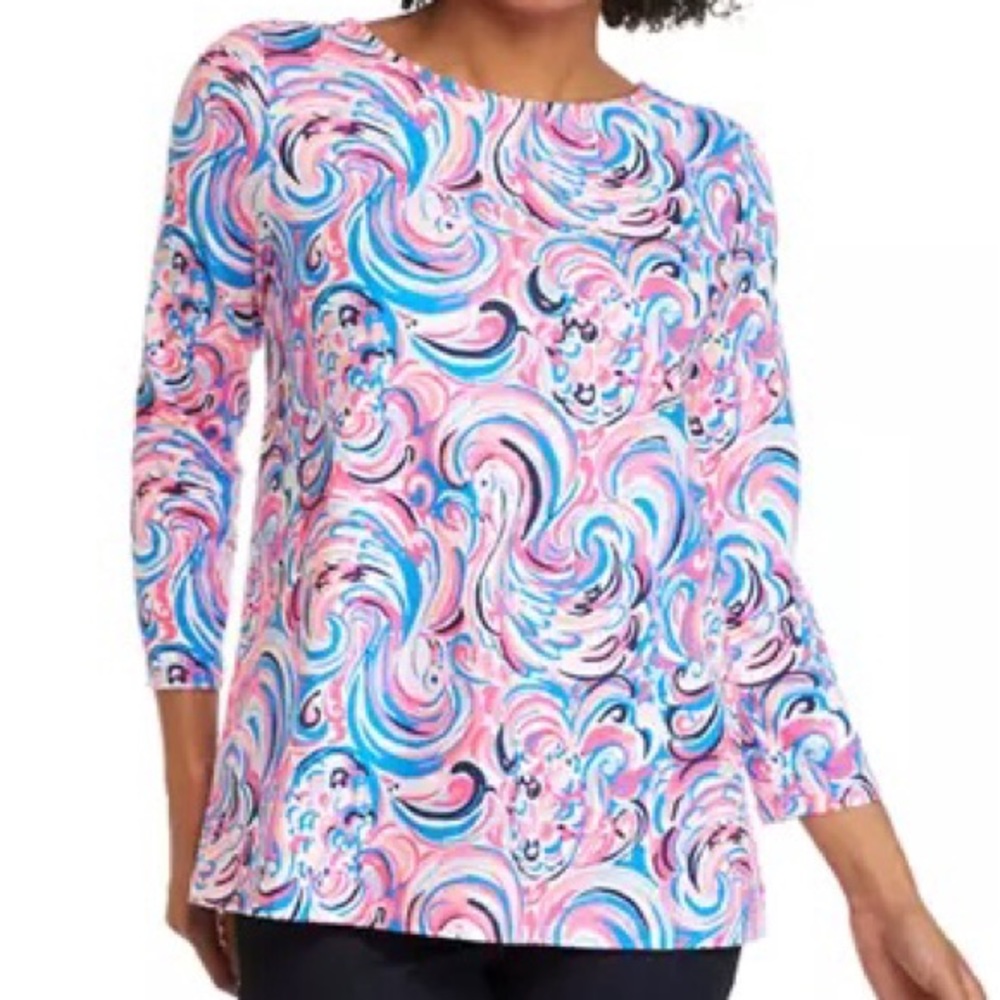 Lilly Pulitzer ophelia 3/4 sleeve top S